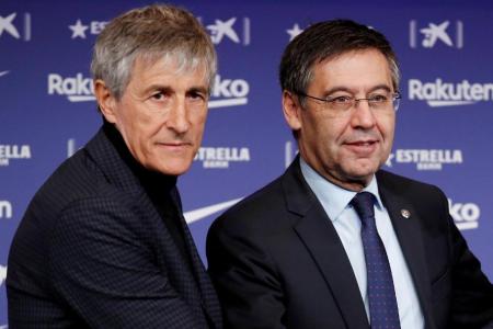 Barca chief says Setien to stay, has no regrets about Valverde 