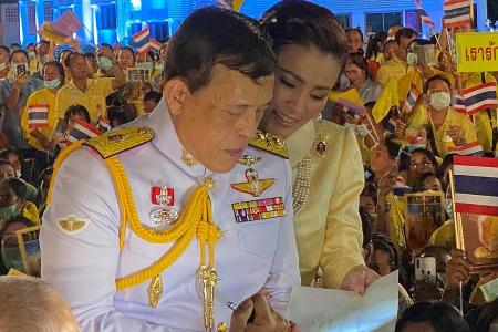 Thai king pens message of love for nation amid protests
