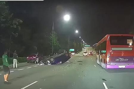 Two men nabbed for suspected drink driving over accidents on CTE