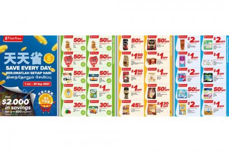 Save every day at FairPrice with three months of discounts