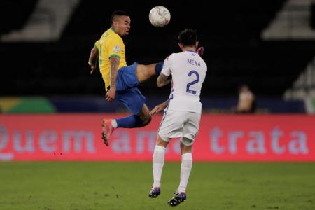 Copa America: 10-man Brazil survive Chile onslaught to set up semi-final with Peru 