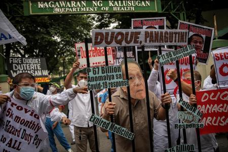 Philippines hits 2m Covid-19 cases, health workers stage protest