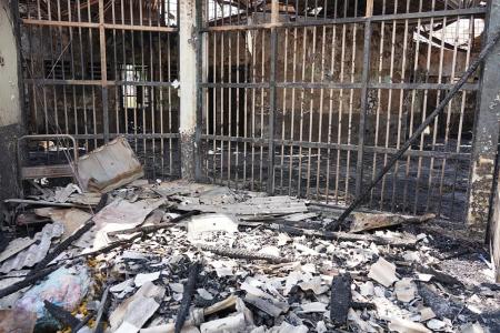 Blaze kills 41 in overcrowded prison block in Indonesia