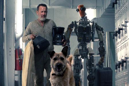 Instead of Wilson, Tom Hanks&#039; castaway pal in sci-fi feature Finch is a robot called Jeff. 