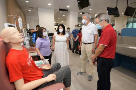 Patients play their part in new Punggol dialysis centre