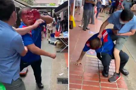 Man bloodied in fight at Serangoon Central: 2 arrested