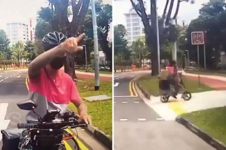 Foodpanda rider crashes into back of car, turns around and rides off