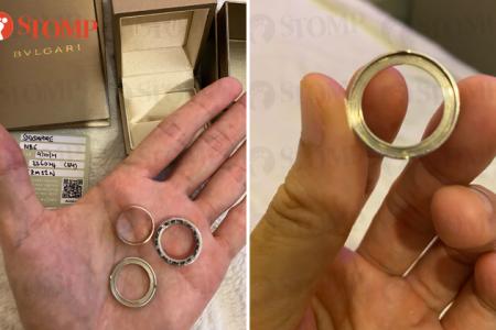 Couple's $2.2k Bulgari ring breaks into 3 pieces after it drops