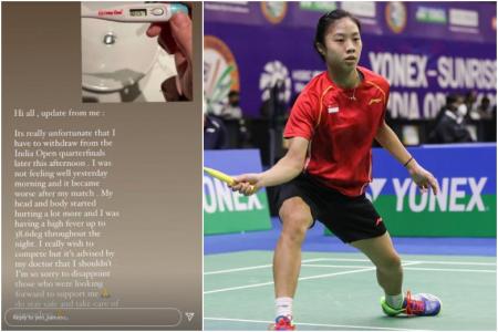 S'pore's Yeo Jia Min withdraws from India Open with fever