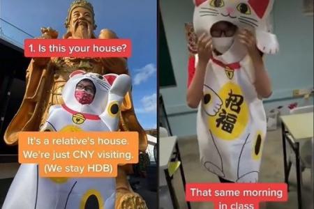 Heng ah! Huat ah! God of Fortune and Fortune Cat get together