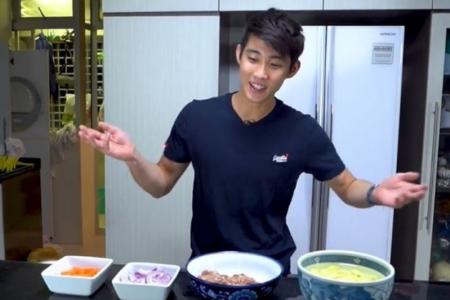 Badminton champ Loh Kean Yew shows how to make his mum’s dishes, but his Danish rival is sceptical