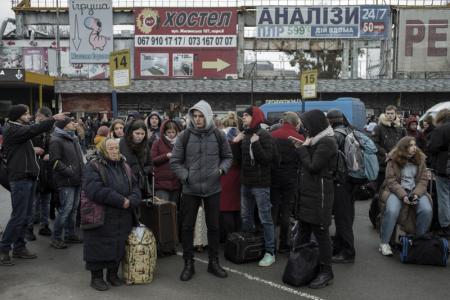 Ukraine battles Russian invasion, thousands flee fighting