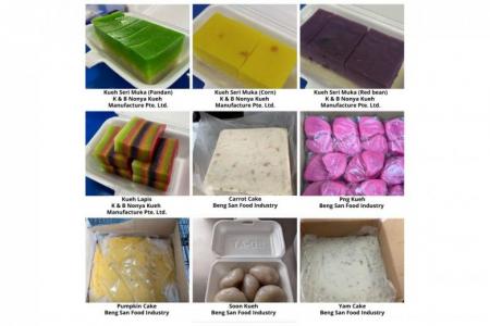 SFA orders recall of two makers' kueh products which contain illegal food additive