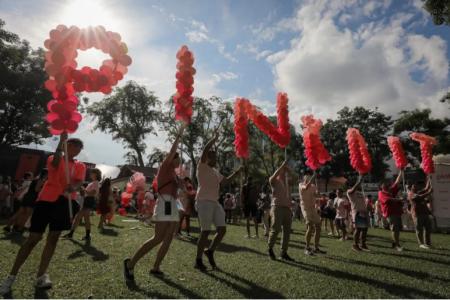 Pink Dot SG returns to Hong Lim Park after two years of virtual rallies