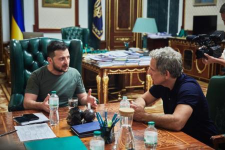 'You're my hero': Hollywood's Ben Stiller tells Ukrainian president Zelensky in Kyiv