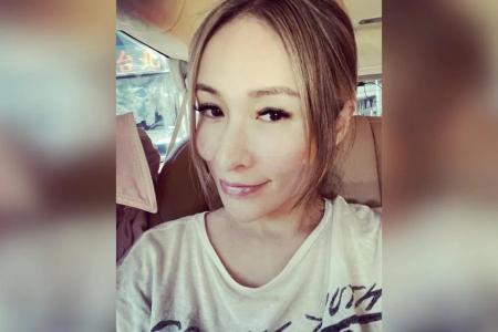 Singer Elva Hsiao shows the visible scar from dog bite on her face without make-up