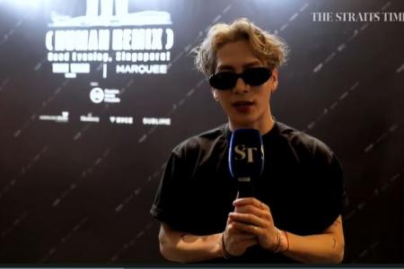 Jackson Wang wishes Singapore happy birthday at Marquee party