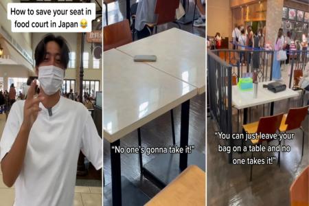 Chope-ing tables in Japan? You can leave your phones instead of tissue packs