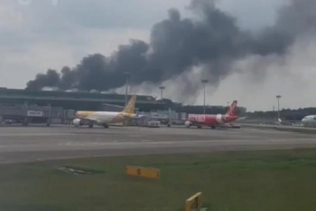 Thick smoke seen at T1 in video is from regular fire-fighting drill: Changi Airport Group