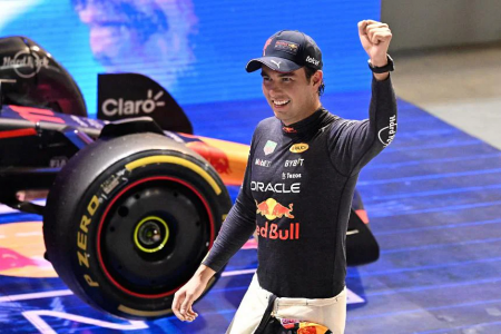 Red Bull's Perez drives 'race of his life' to win wet, rollercoaster Singapore Grand Prix