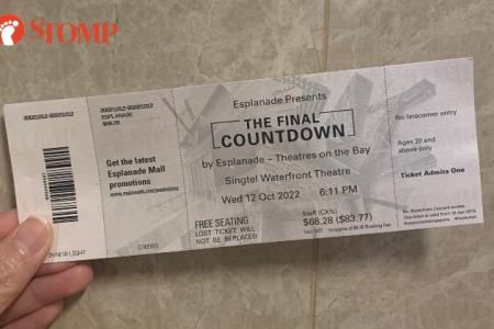 Holders of 'tickets' listed on Carousell turn up at Esplanade, find out show doesn't exist