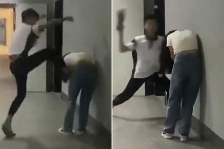 Viral video shows alleged brother hitting sister for lying about leaving sick mum to meet boyfriend