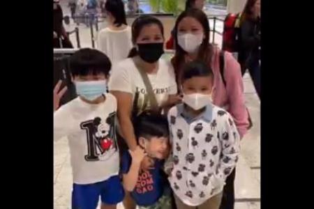 Maid agrees to put off first trip home in 6 years, so Singapore family flies her kids over