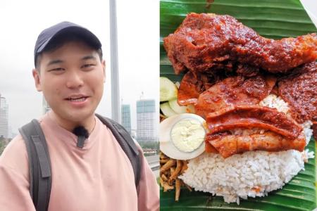 Food wars: S'pore YouTuber discovers 'best nasi lemak he's ever had' in KL