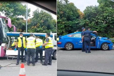 Eight people taken to hospital after 4-vehicle collision along CTE