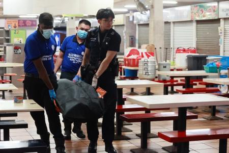 Man, 56, pronounced dead more than 12 hours after being spotted resting at hawker centre table