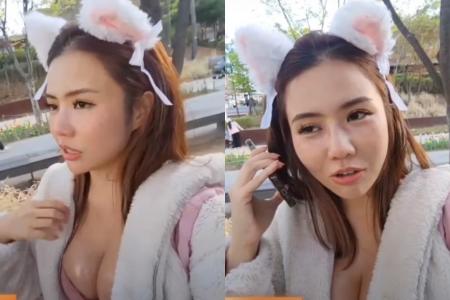 Local streamer Kiaraakitty gets stopped by cops in Seoul for 'having her boobs out'