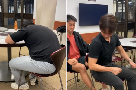 NTU students play charades in rhythm with friend's snoring