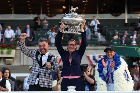 First woman to win Triple Crown race