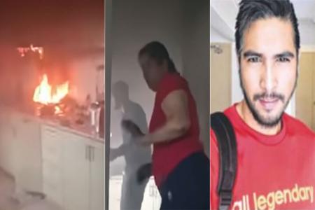 Deliveryman helps put out kitchen fire in Punggol flat