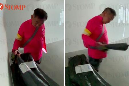 Foodpanda rider steals parcel from Yishun man's doorstep