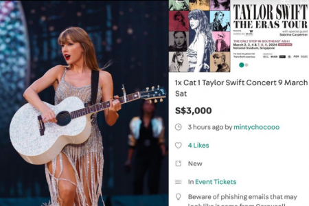 Scalpers selling Taylor Swift tickets for $3,000; tuition centre will reward students with tix