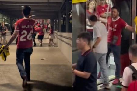 Fan has outburst in public after Liverpool's loss