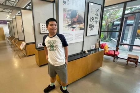 Autism no barrier for teenager and his love for art and calligraphy