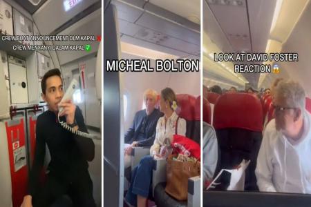 David Foster & friends hold mini-concert in the sky; flight attendant shows his vocal chops