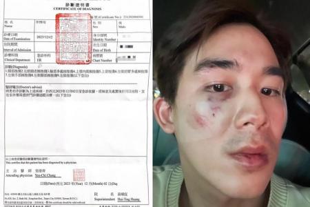 Malaysian actor Danny Lee beaten up in Taiwan for bumping into parked car