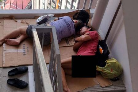 Man rough sleeping at Clementi block not homeless