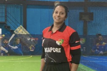 Maid playing cricket for S'pore helps beat her home team