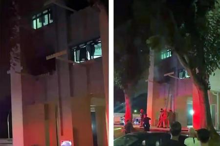 30 residents evacuated as fire rips through Hougang flat