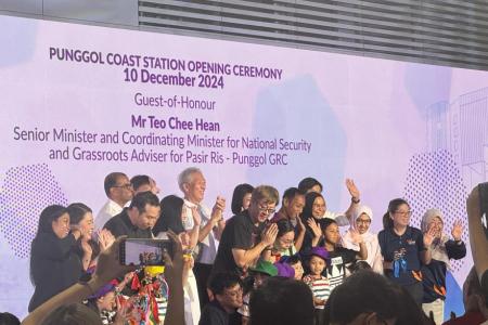 Punggol Coast MRT station opens, cuts travel time for residents