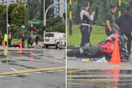 Motorcyclist, 40, dies in hospital after Woodlands accident