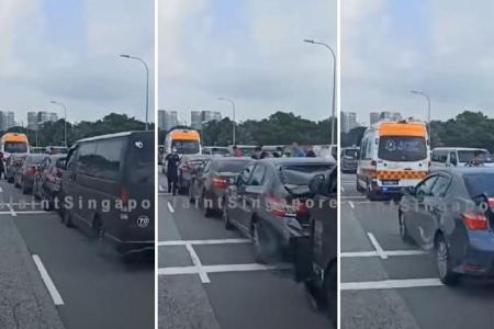 3 taken to hospital after accident at Yishun Dam