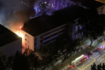 Man rescued from fire in Tampines flat as Bedok coffee shop also goes up in flames