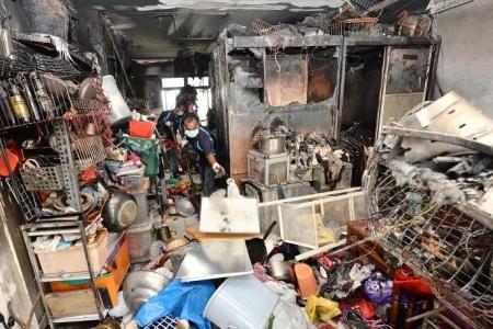 Woman’s death in Bukit Batok ruled unfortunate misadventure after fire spread to items she hoarded