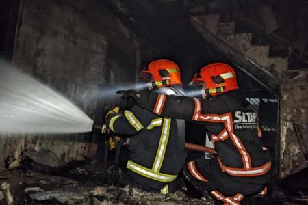 Man rescued from fire in Tampines flat as Bedok coffee shop also goes up in flames