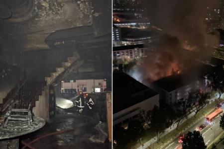 Man rescued from fire in Tampines flat as Bedok coffee shop also goes up in flames